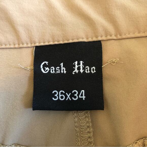 Gash Hao Zip Off Convertible Pants Mens Size 36 Backpacking Hiking Camping Tan - Picture 3 of 13